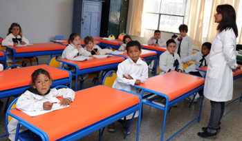 Salón de clase en Educación Primaria