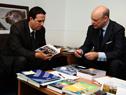 Entrevista del prosecretario Cánepa con M. Becerril de la Fundación Europea de la Información