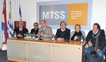Autoridades del Ministerio de Trabajo y Seguridad Social
