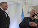 José Mujica en el aniversario de la Revolución de Mayo celebrado en la Embajada Argentina