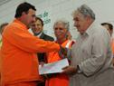 Entrega de certificados de capacitación a trabajadores de la construcción en Montes del Plata