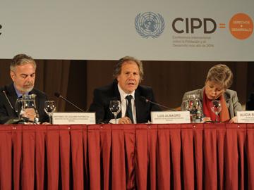 Canciller Luis Almagro en la tercera jornada de la Conferencia Regional sobre Población y Desarrollo