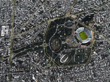 Parte de un mapa digital de Montevideo