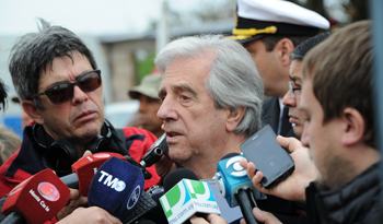 Presidente Tabaré Vázquez, en declaraciones a la prensa previas al Consejo de Ministros en Ramón Trigo
