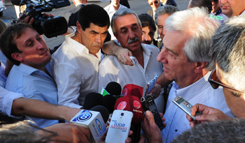 Tabaré Vázquez en rueda de prensa