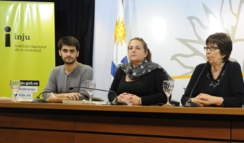 Federico Barreto, Laura Narbalte y Marina Arismendi