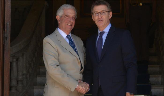 El presidente Tabaré Vázquez recibe a Alberto Núñez Feijóo