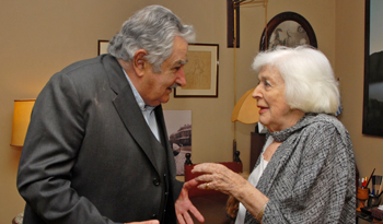 Presidente José Mujica y China Zorrilla