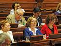 Ministra de Educación y Cultura, María Julia Muñoz, en interpelación de Diputados