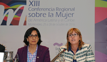 Subsecretaria Cristina Lustemberg en XIII Conferencia Regional sobre la Mujer