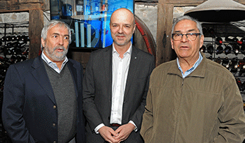 Andrés Domingo, Antonio Carámbula y Enzo Benech