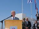 Vázquez inauguró mástil de 25 metros con bandera de Artigas en la Fortaleza del Cerro