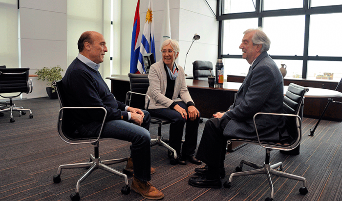Presidente Vázquez recibió a Martínez y Villar