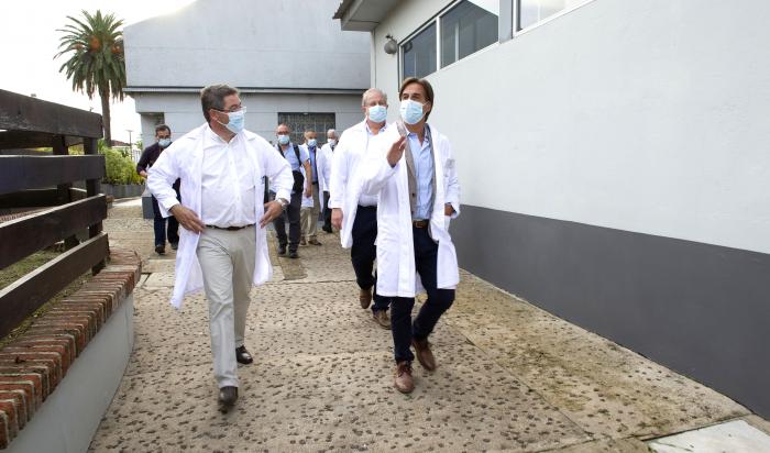 Cipriani y Lacalle Pou
