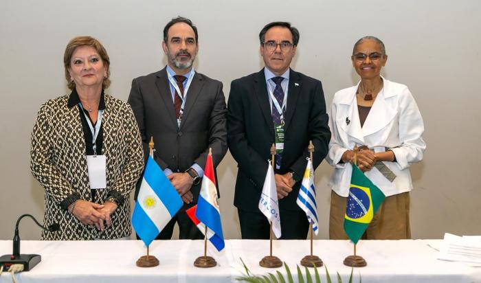 Bouvier y ministros de Ambiente del Mercosur