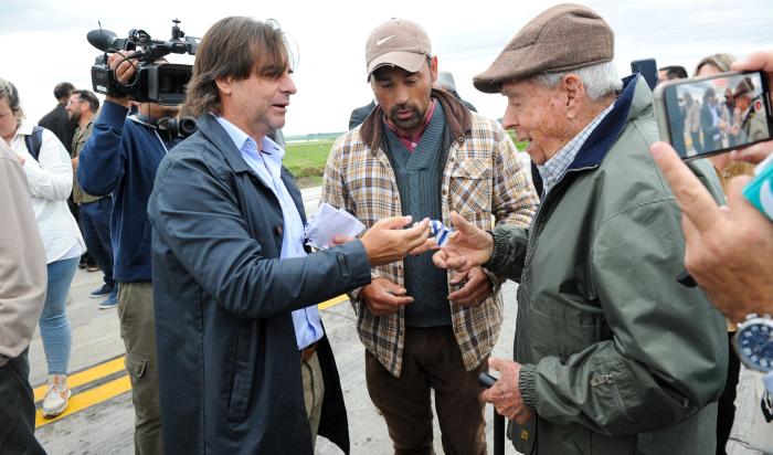 Lacalle Pou inauguró obras en tramo de ruta 25