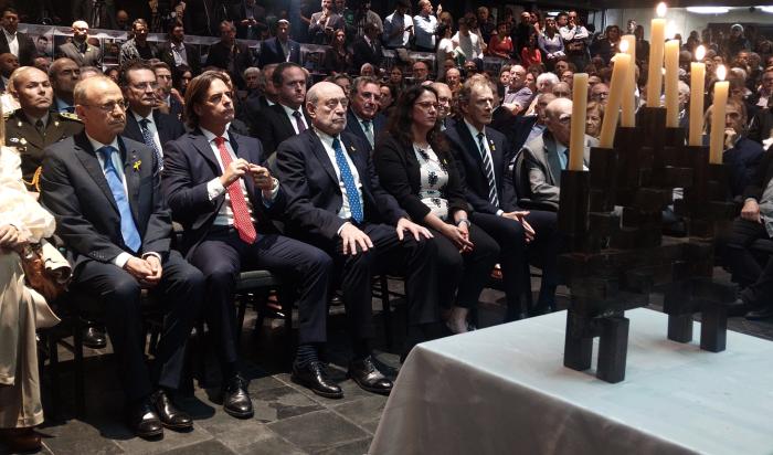 Presidente Lacalle Pou en conmemoración de Noche de los Cristales Rotos