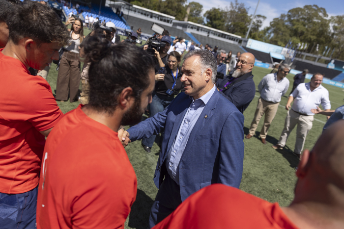 Presidente Orsi en encuentro de rugby entre selecciones de personas privadas de libertad
