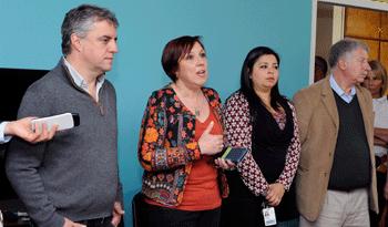 Susana Muñiz en reconocimiento a hospitales Maciel y Pasteur