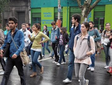 Jóvenes en la calle