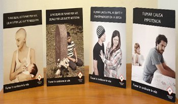 Publicidades del Ministerio de Salud Pública contra el consumo de tabaco