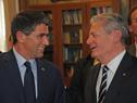 Presidente alemán Joachim Gauck visitó el Parlamento y se reunió con Raúl Sendic
