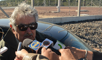 Presidente José Mujica en declaraciones a la prensa Presidente José Mujica en declaraciones a la prensa