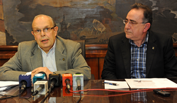 Director y vicepresidente de Ancap, Juan Gómez y Germán Riet