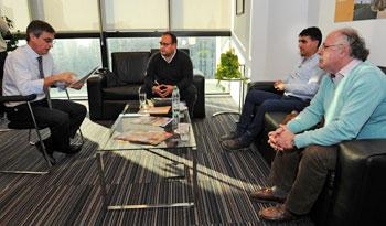 Álvaro García, Óscar Terzaghi, Guillermo Caraballo y Andrés Lima