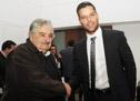 El Presidente de la República José Mujica recibe a Ricky Martin.