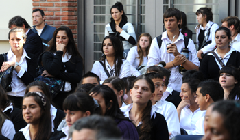 Estudiantes de la Universidad del Trabajo del Uruguay