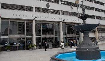 Sede central de OSE, en Montevideo.