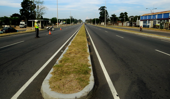 Mejoras en Camino Carrasco, recientemente inauguradas (foto de Intendencia de Canelones)