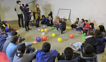 Adolescentes del grupo de PROPIA del INAU de la ciudad de La Paz