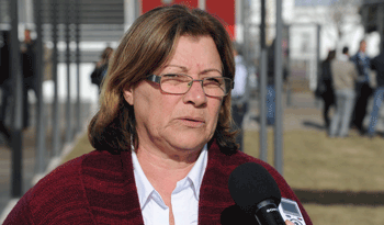 Representante del Ministerio de Vivienda, María Moraes