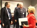Encuentro Danilo Astori - Michelle Bachelet en Nueva York