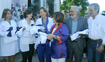Wilson Netto junto a la ministra María Julia Muñoz