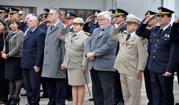 Acto de cambio de autoridades en la Policía Caminera
