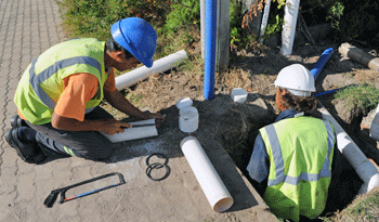 Obras de saneamiento en Ciudad de la Costa