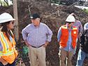 Rossi visitó obras viales en Artigas y anunció próxima habilitación de puente sobre arroyo Cuaró