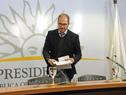 Conferencia de prensa en la que se trató el tema de las inundaciones en el norte del país