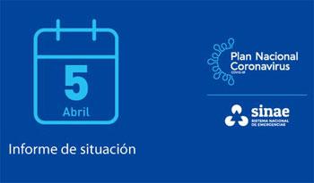 Portada del informe del Sistema Nacional de Emergencias