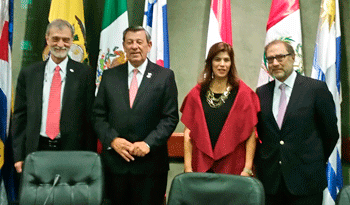 Alejandro de la Peña Navarrete, Rodolfo Nin Novoa, Natalia Abello Vives y Jorge Argüello
