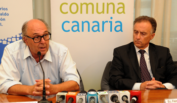 Carámbula y Calloia en conferencia de prensa