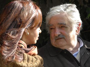 José Mujica y Cristina Fernández