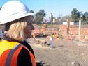 Ministra Cosse visita obras de Antel Arena