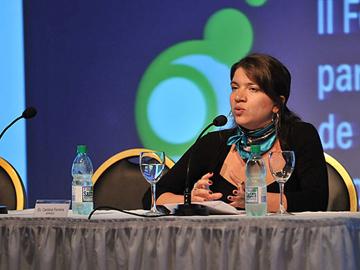 Titular del Programa Microfinanzas para el Desarrollo Productivo de la OPP, Carolina Ferreira
