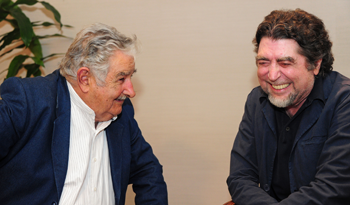Mujica y Sabina hablaron cordialmente esta tarde en Montevideo