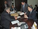 Firma de la venta de la Casa Presidencial de Punta del Este al Banco República.