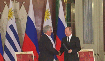 Presidentes Tabaré Vázquez y Vladímir Putin